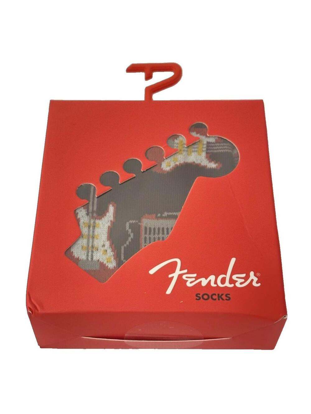 Fender Guitar Mens Socks 1 Pair Fits Most Sizes Music Rock Instrument Fan Gift